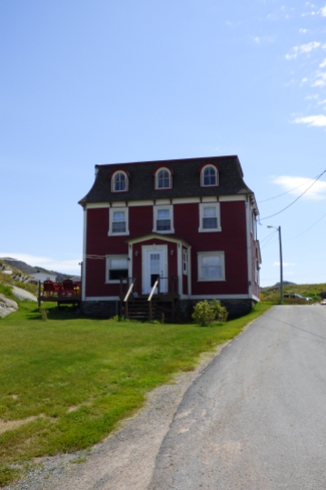 One of a few heritage homes preserved and lived in in Keels. The road passes between them on the way to the Devils' Foot Prints